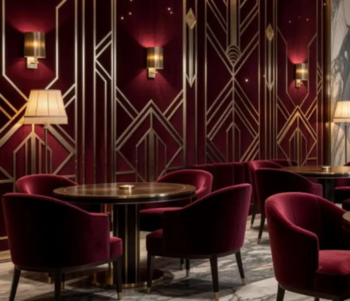 Art Deco stílusú privát rendezvényterem vállalati eseményekhez